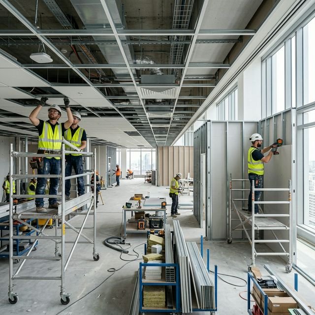 Site work and interior execution in progress