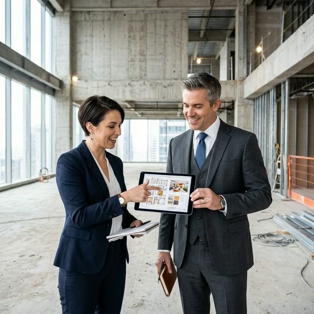 Discovery phase meeting between designer and client